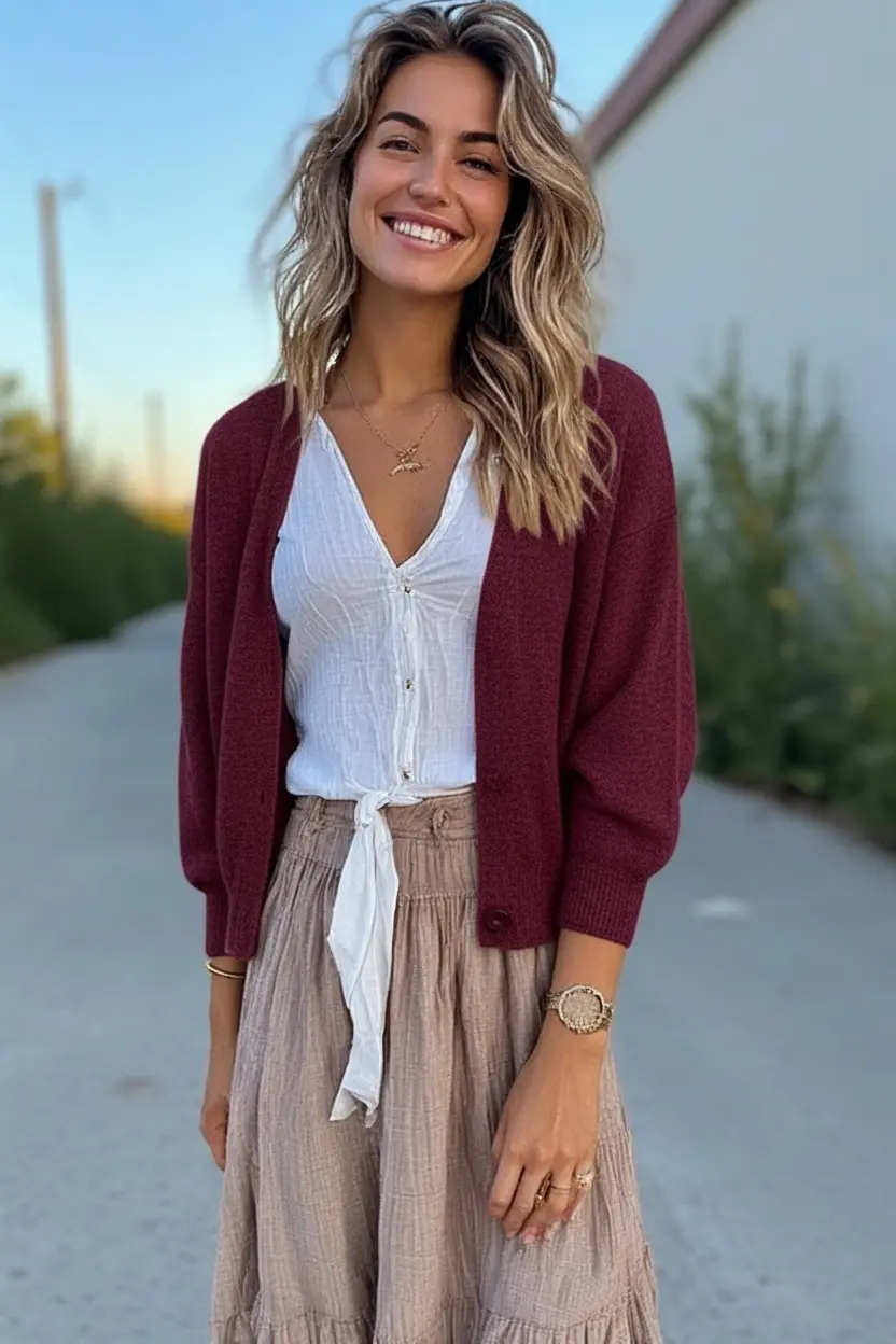 AI Generated Outfit - Cardigan